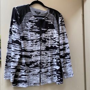 Misook faux leather trim jacket -REDUCED!